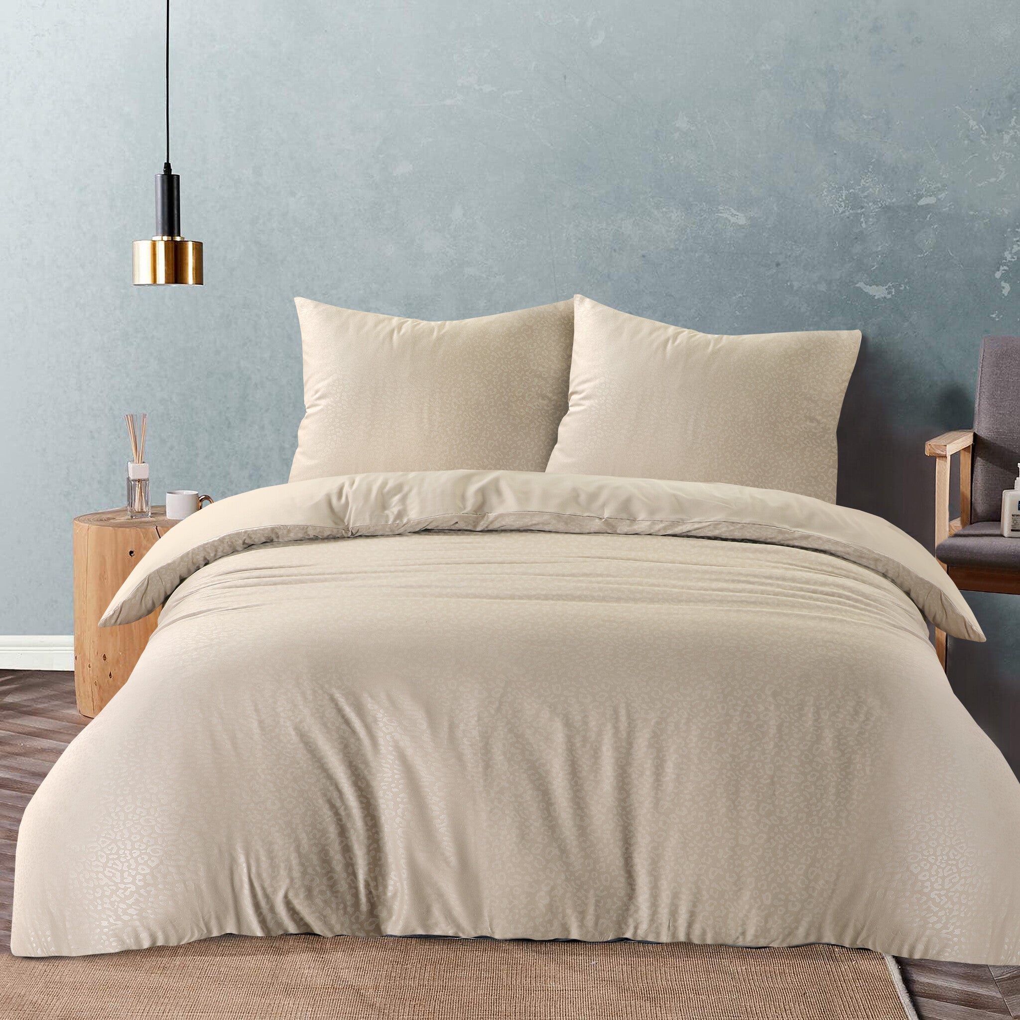 Decoware dekbedovertrek Panter beige - microvezel