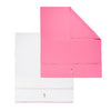 Kinderlaken - Wieg - 80x100 cm - roze/wit