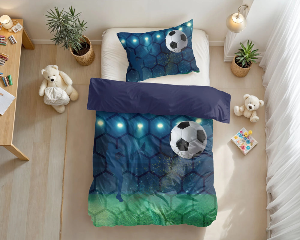 Dekbedovertrek Live football  - microvezel  - 1-persoons
