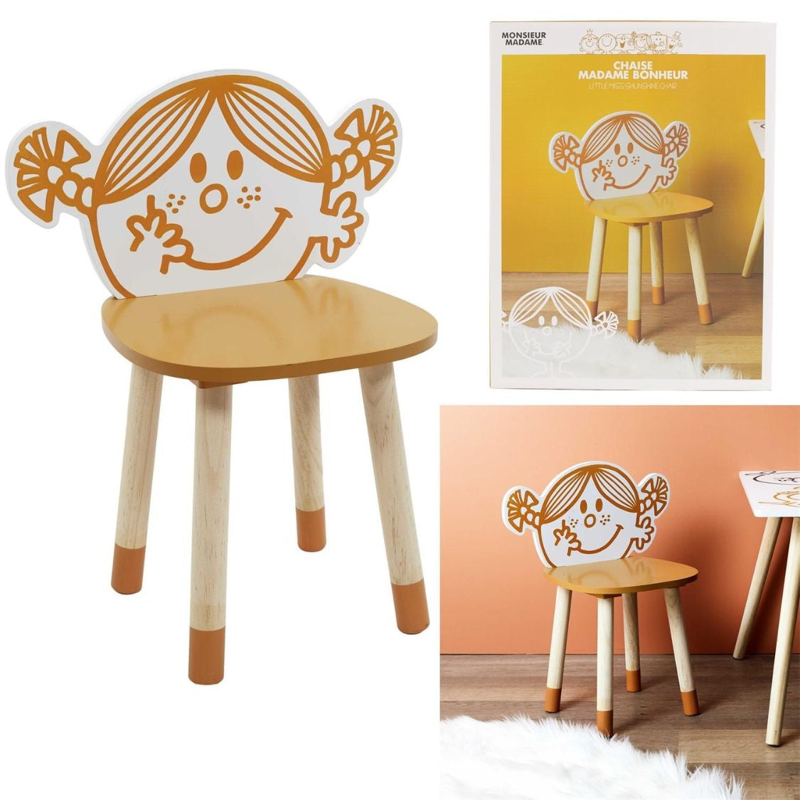 Kinderstoel Madame Bonheur - geel