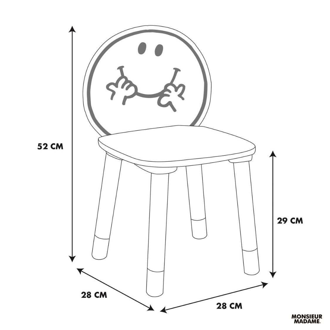 Kinderstoel Monsieur Hereux - blauw