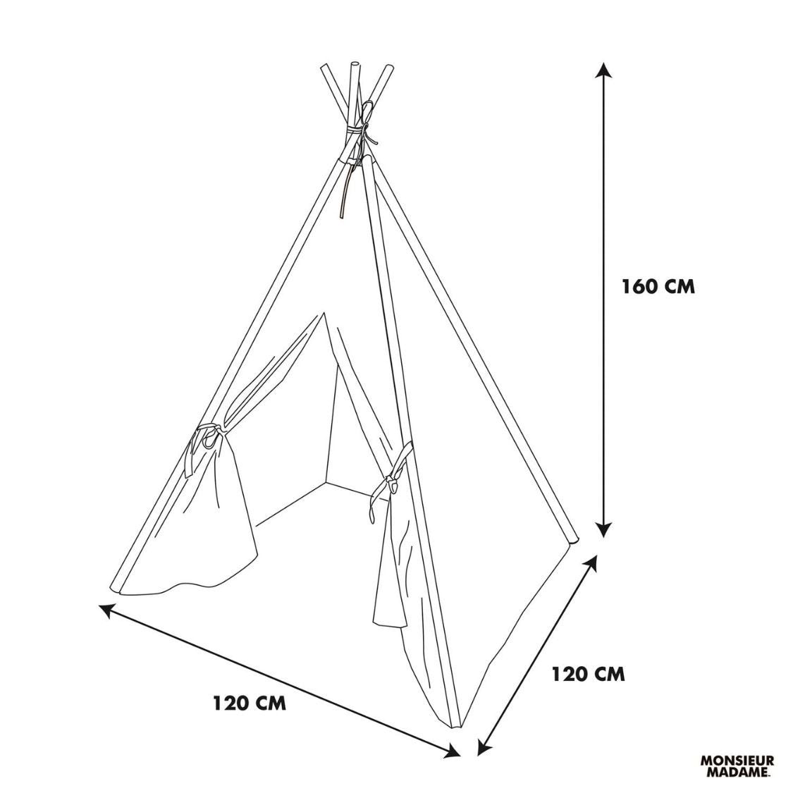 Tipi tent speeltent Monsieur Heureux