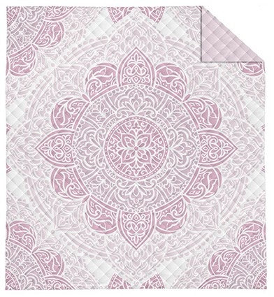 Bedsprei Mandala roze - 1-persoons (170x210 cm)