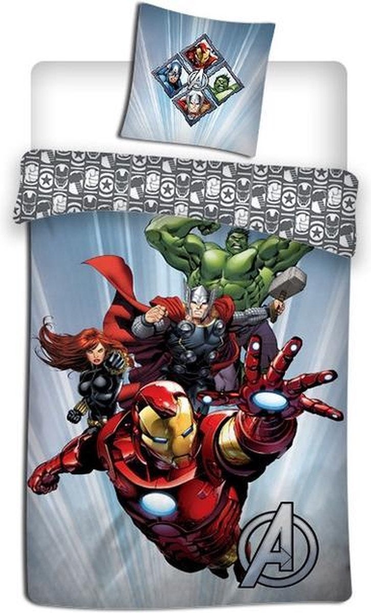 Avengers dekbedovertrek Power - microvezel -1-persoons (140x200+65x65 cm)