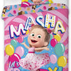 Masha en de Beer dekbedovertrek Let's Party - katoen - 140x200 + 70x90 cm