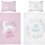 Ledikant dekbedovertrek I am a Unicorn - bamboe/katoen - 90x120 + 40x60 cm