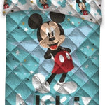Kinderdekbed zonder overtrek Mickey Mouse - Happy - 1-persoons (140x200 cm)