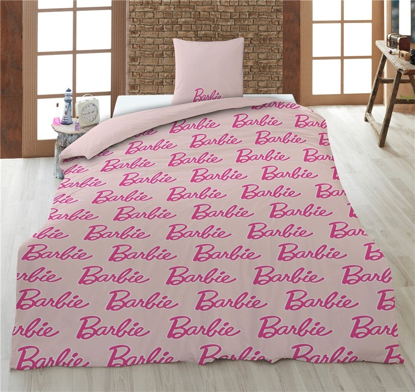 Barbie dekbedovertrek Unstoppable - roze - Microvezel  - 1-persoons (140x200 + 65x65cm)