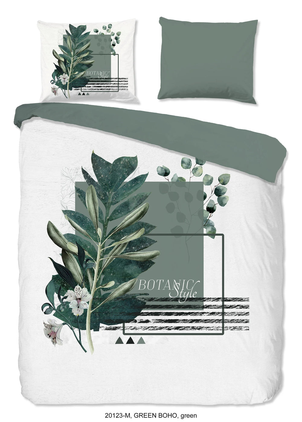 Pure dekbedovertrek Green Boho - microvezel