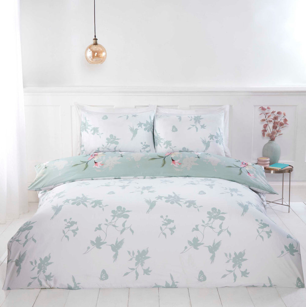 Decoware dekbedovertrek Hummingbird - groen - microvezel