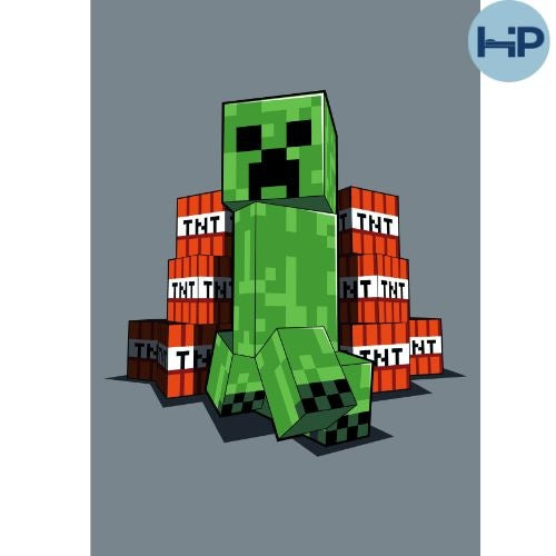 Minecraft fleece deken Creeper - 110x140 cm