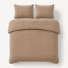 Teddy fleece dekbedovertrek - Taupe - Dubbelzijdig Teddy