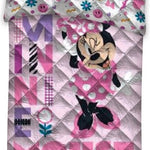 Kinderdekbed zonder overtrek Minnie Mouse - bloemen - 1-persoons (140x200 cm)