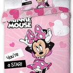 Minnie Mouse dekbedovertrek Star - microvezel - 140x200 + 63x63 cm