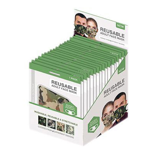 Mondkapje met camouflage print (Per stuk)