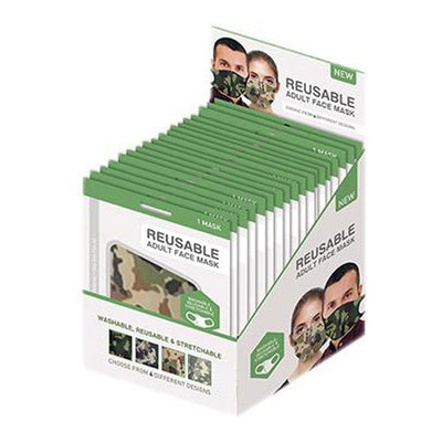 Mondkapje met camouflage print (Per stuk)