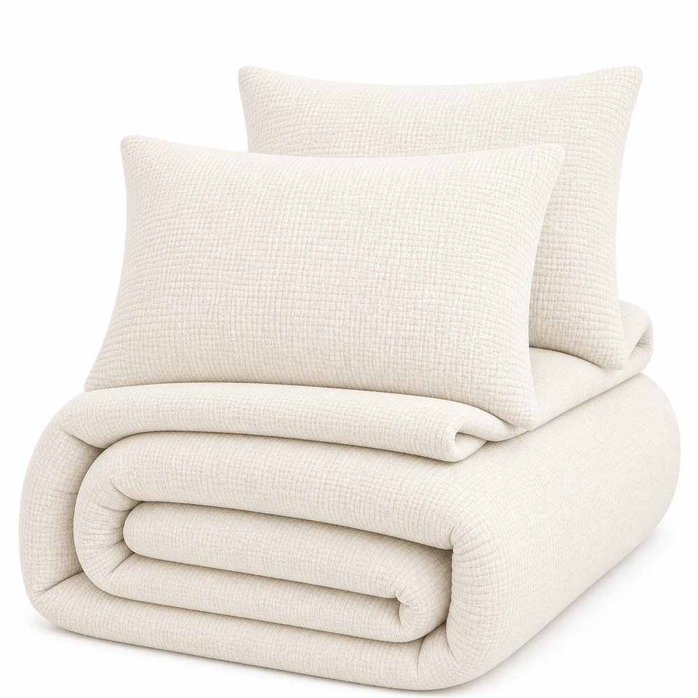 Decoware dekbed zonder overtrek incl. kussensloop - Mousseline - off white