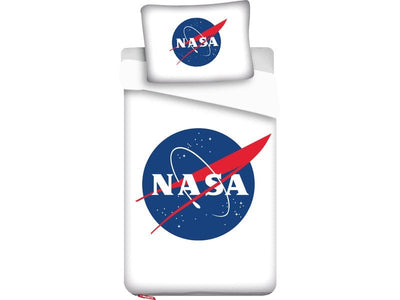 Nasa Dekbedovertrek wit - katoen - eenpersoons