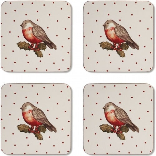 Onderzetters (Per 4 st) Red Robin