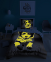 Glow in the dark dekbedovertrek Hond - katoen - eenpersoons