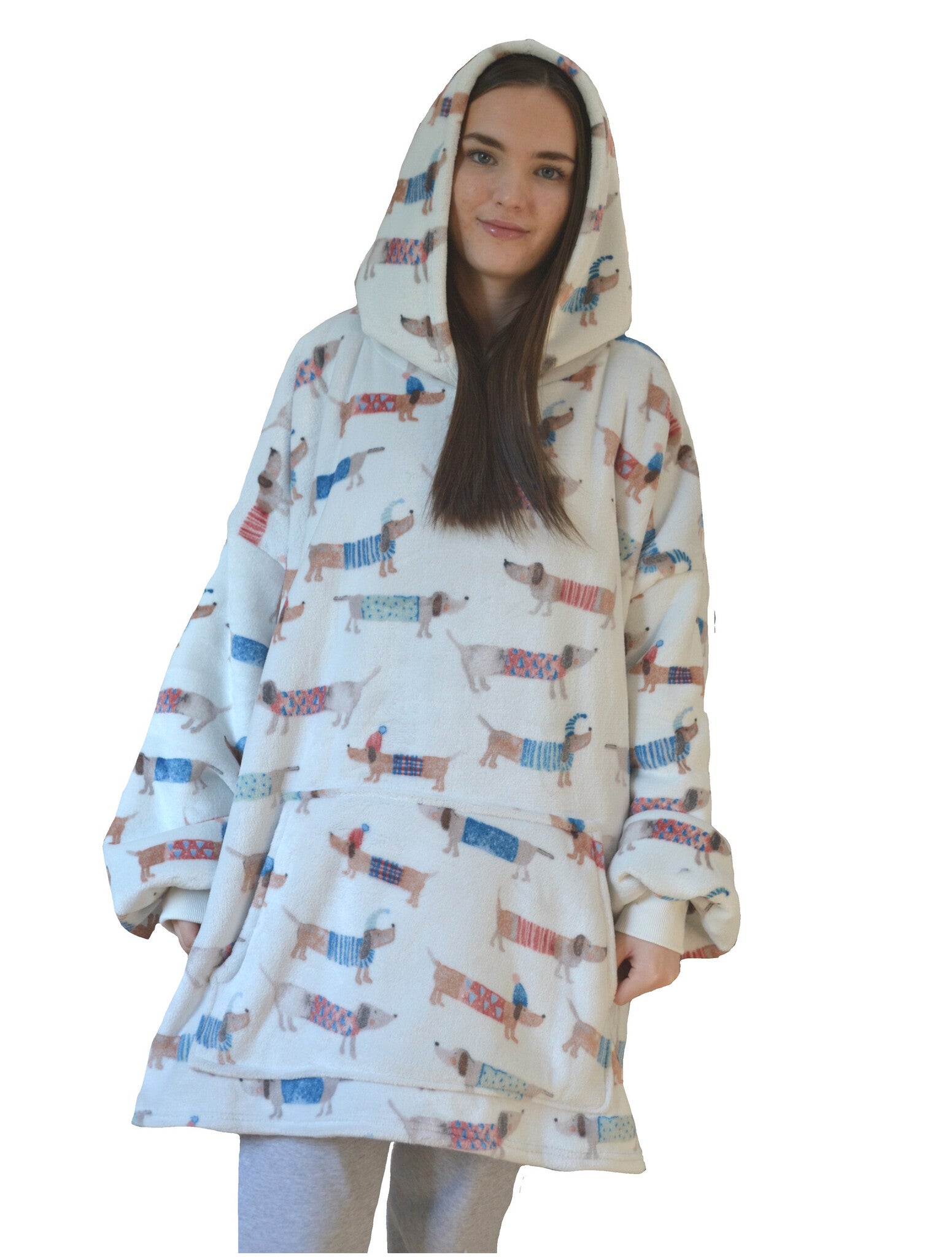 Fleece Hoodie - Sausage Dogs