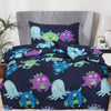 Peuter dekbed zonder overtrek - plus kussensloop - Monsters - microvezel - 120x150 + 40x60 cm