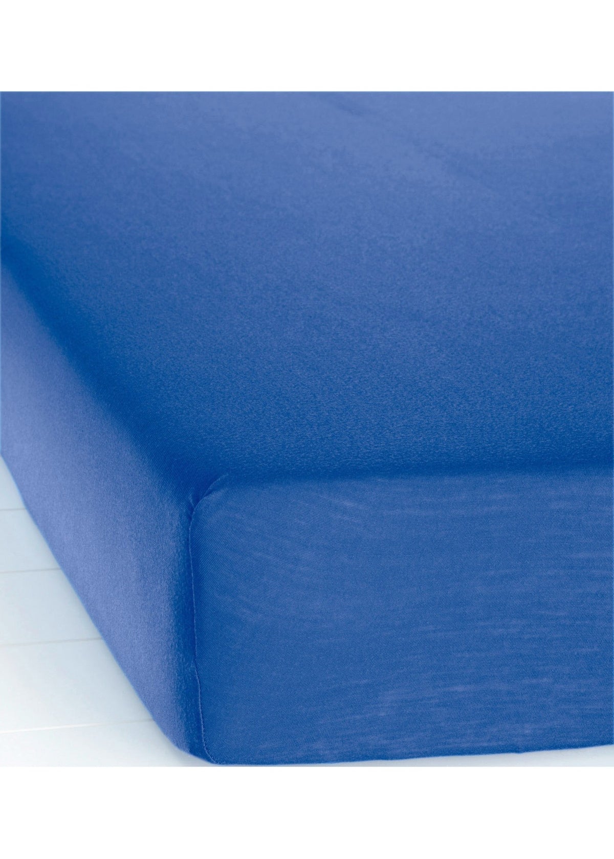 Hoeslaken - jersey - 160x200 cm - blauw