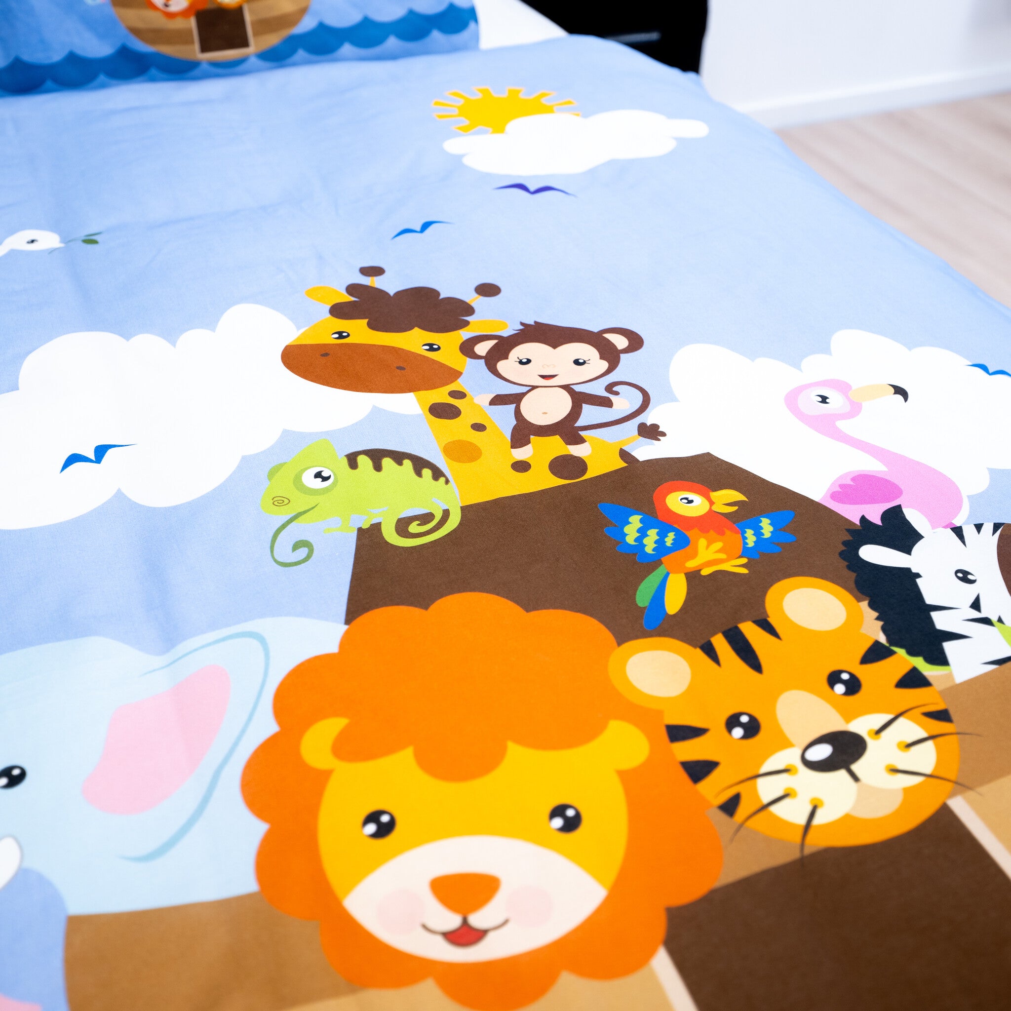 Peuter dekbedovertrek Noah's ark - katoen - 120x150 + 40x60 cm