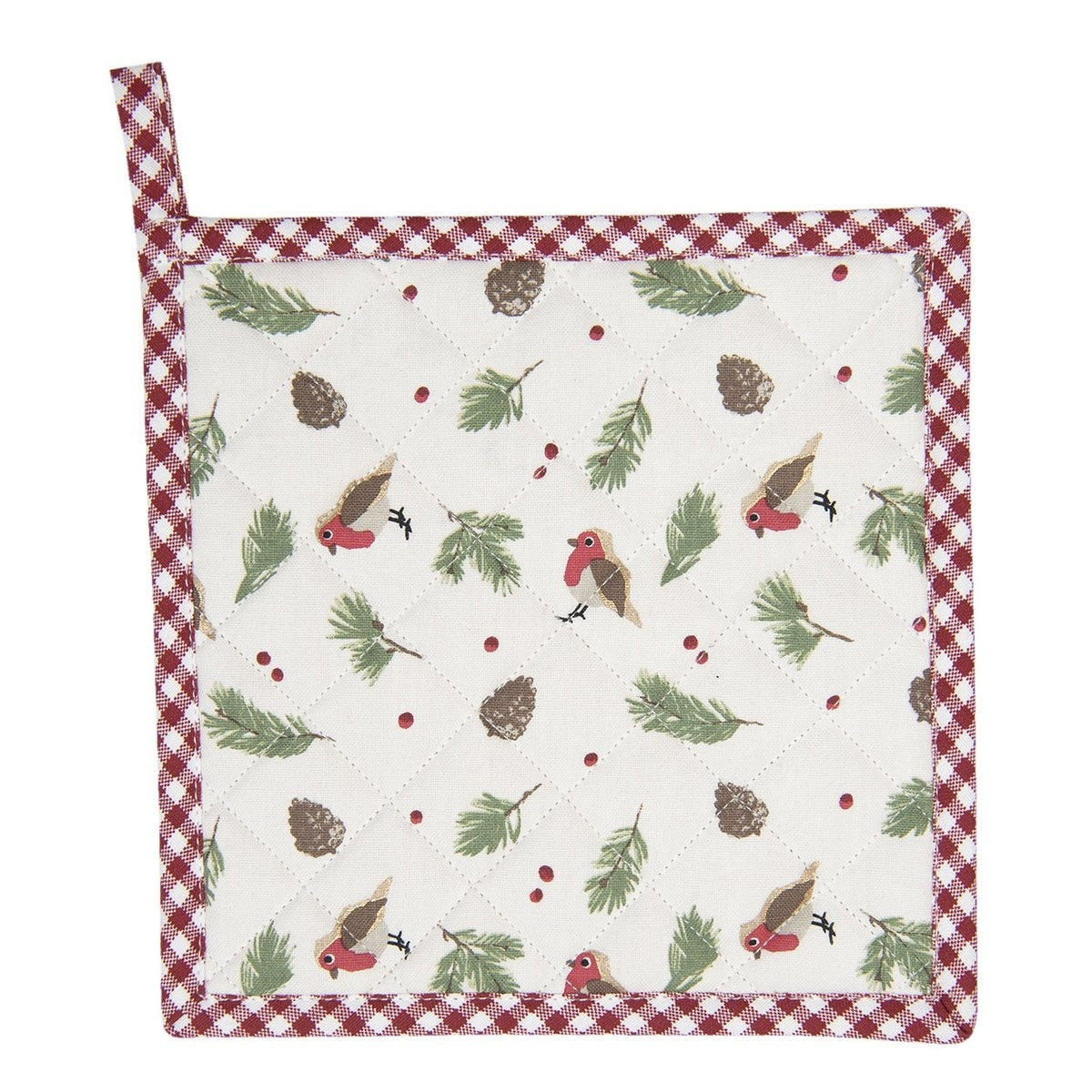 Pannenlap - Kerst vogels - 20x20 cm