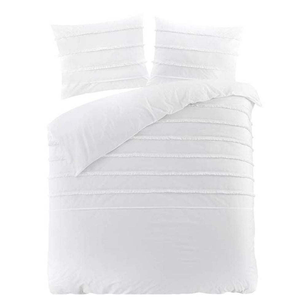 Papillon dekbedovertrek Lucidia - wit - katoen percale