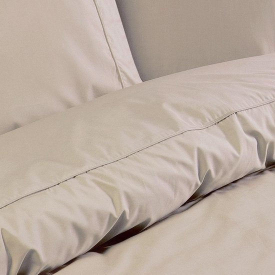 Papillon dekbedovertrek Monte Carlo - zand - katoen percal - 1-persoons (140x220 + 60x70cm)