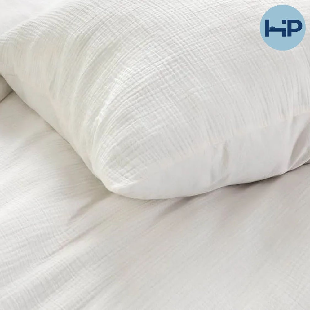 Papillon dekbedovertrek Rome - crème - katoen percale