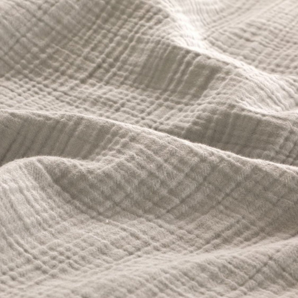 Papillon dekbedovertrek Rome - mousseline - katoen percale - zand