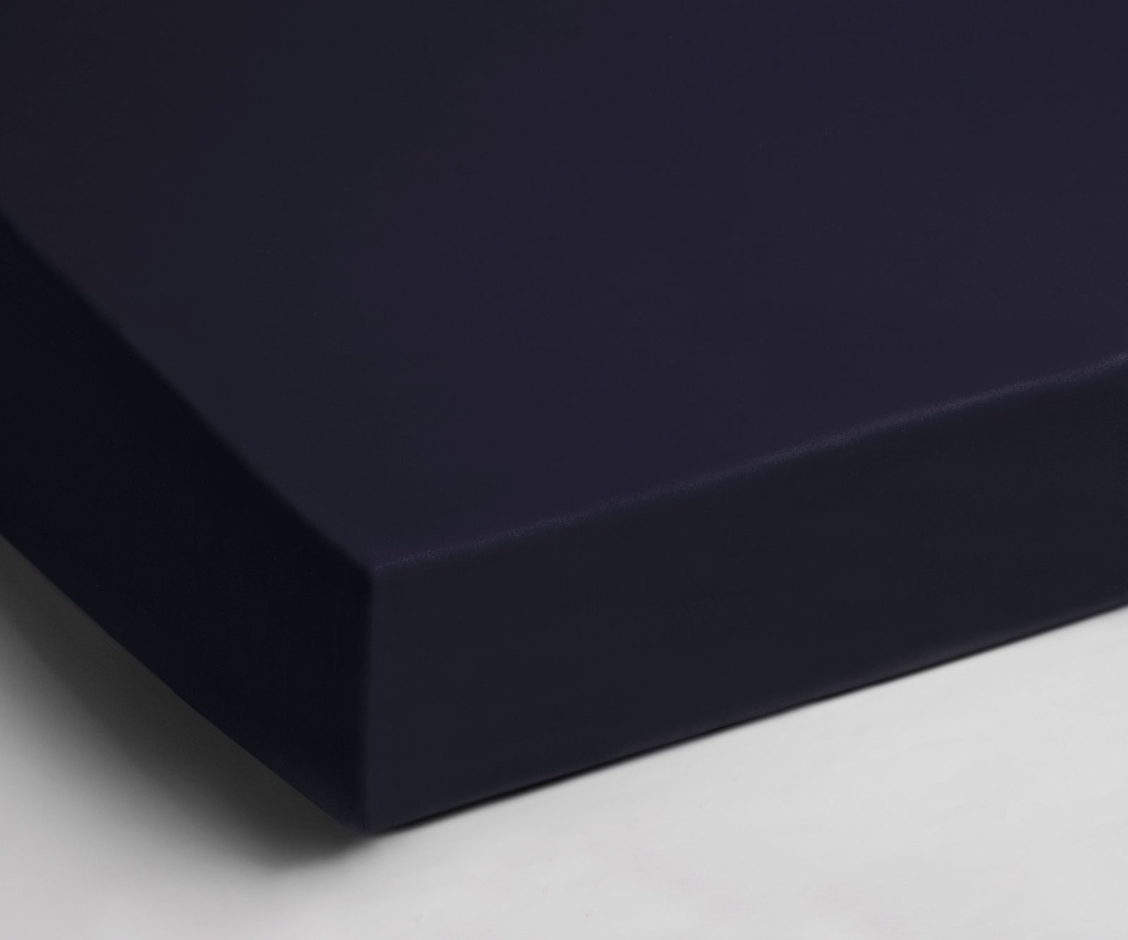 Hoeslaken - velours - navy blauw