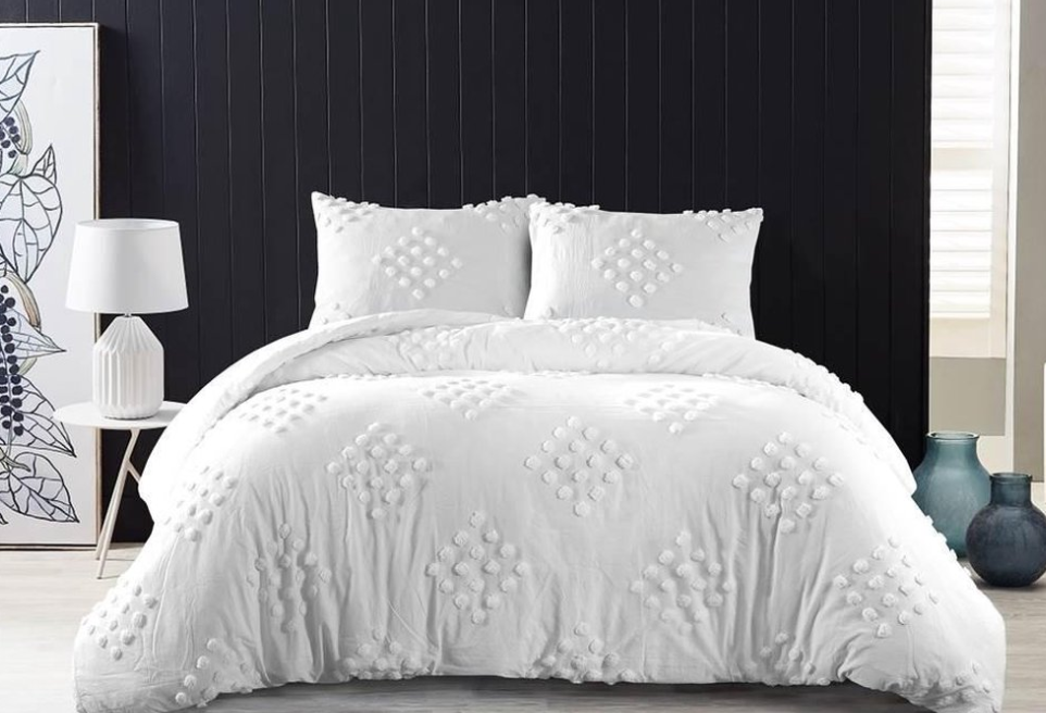 Papillon dekbedovertrek Helsinki wit - katoen percale - 2-persoons