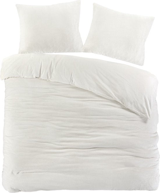 Papillon dekbedovertrek Rome - crème - katoen percale