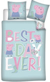 Peppa Pig kinderdekbedovertrek Best Day Ever - microvezel