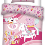 Peppa Pig kinderdekbedovertrek Unicorn - katoen - 140x200 + 65x65 cm
