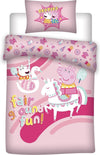 Peppa Pig kinderdekbedovertrek Unicorn - katoen