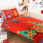 Kerst peuter dekbedovertrek rendier - polykatoen - juniorbed (120x150 + 40x60 cm)