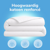 Decoware peuter dekbedovertrek uni - wit - katoen