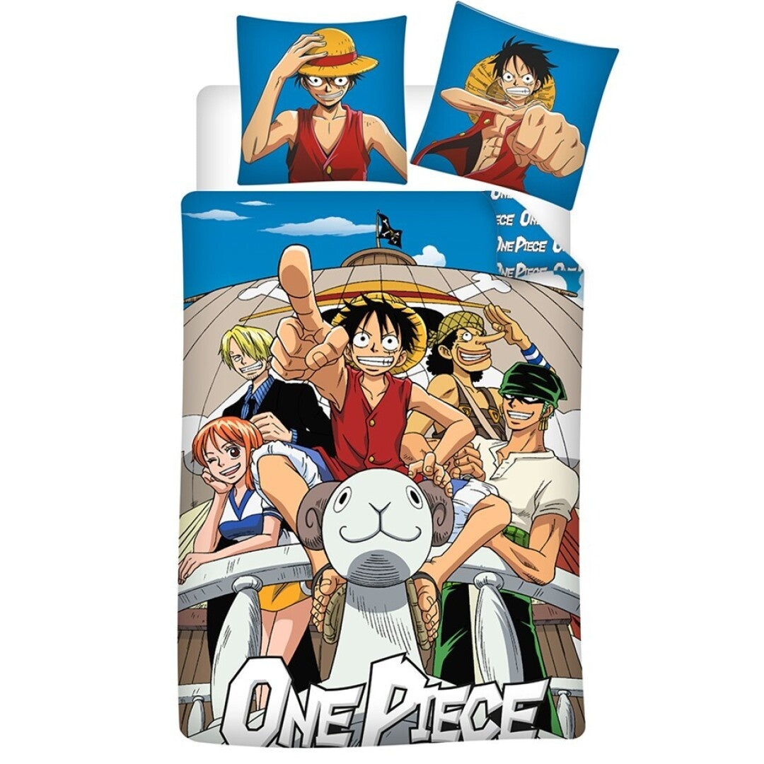 One Piece dekbedovertrek - Polykatoen - 1-persoons (140x200 cm + 65x65 cm)