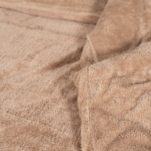 Teddy fleece dekbedovertrek - Mink - 2 kanten teddy
