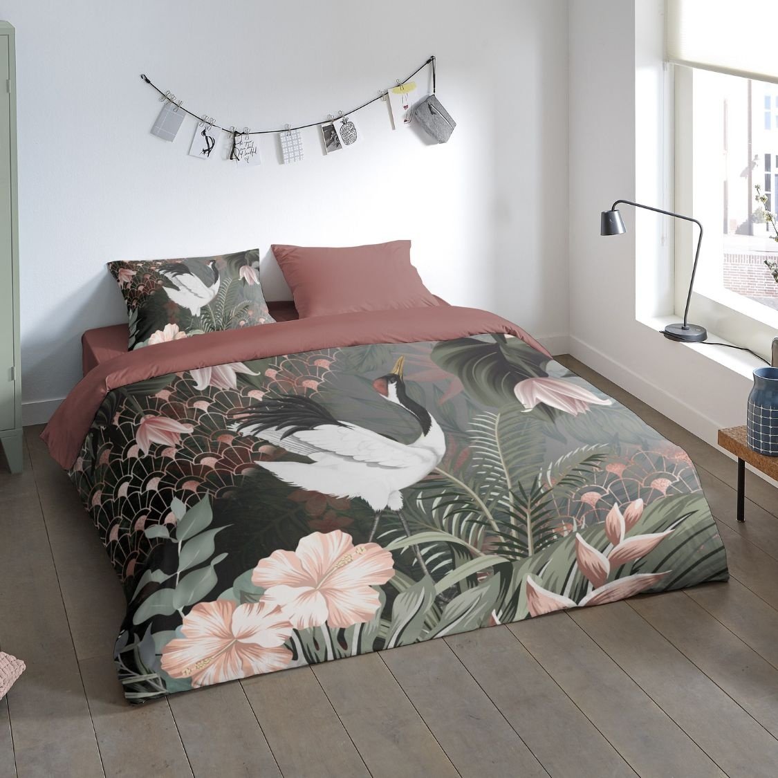 Pure dekbedovertrek Kraanvogel - taupe - Microvezel
