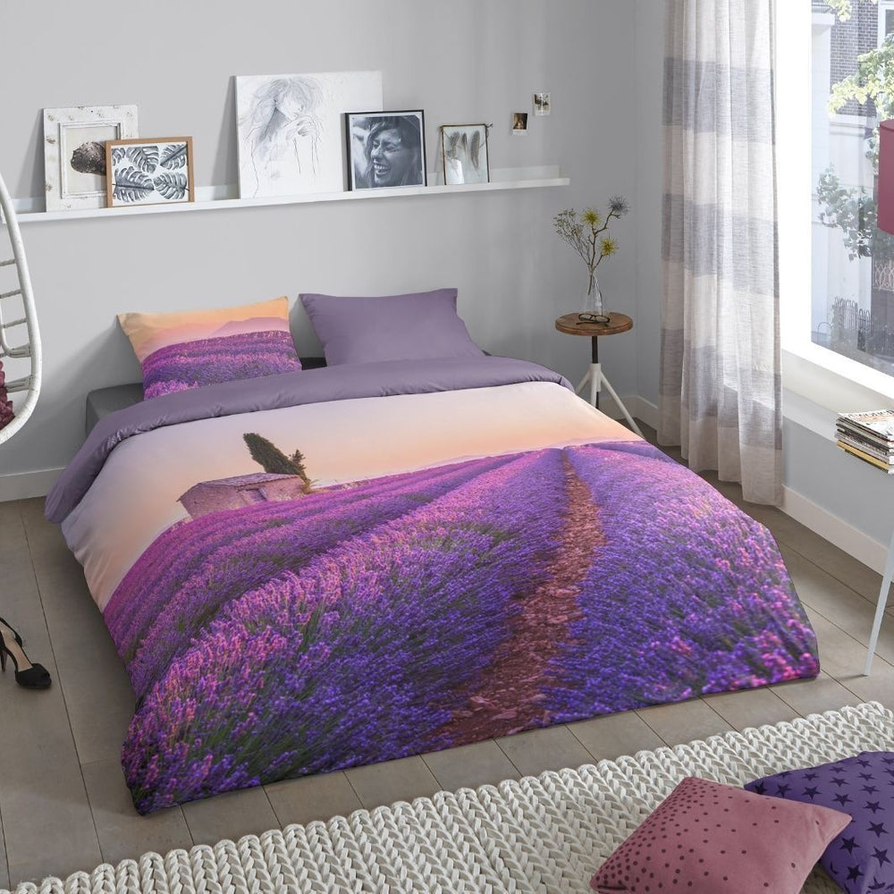 Pure dekbedovertrek Lavendel veld - Microvezel