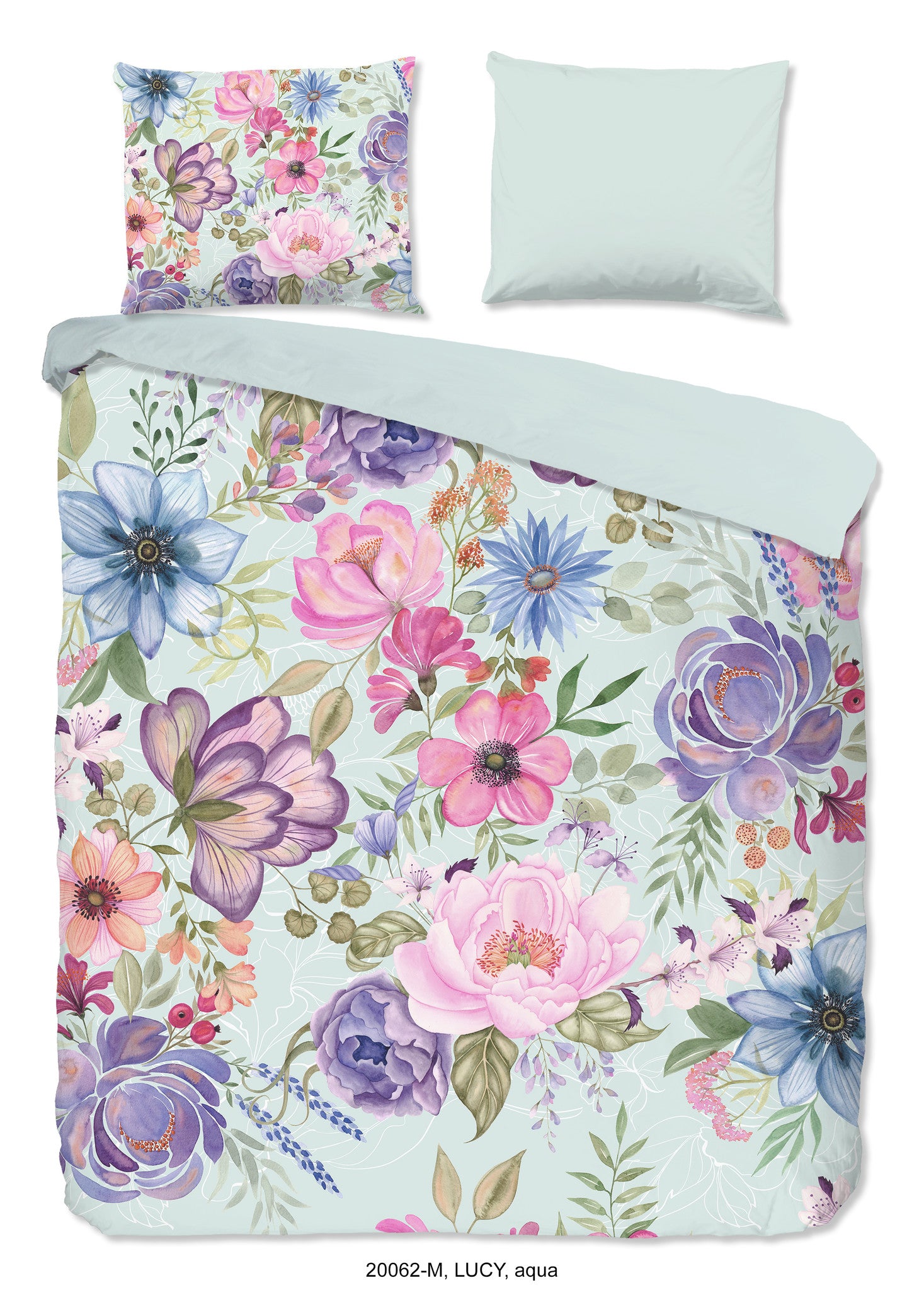 Pure dekbedovertrek Lucy - Microvezel - Lits-jumeaux (240x220 + 2st 60x70cm)