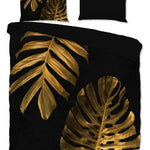 Pure dekbedovertrek Monstera gold - microvezel