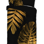Pure dekbedovertrek Monstera gold - Microvezel