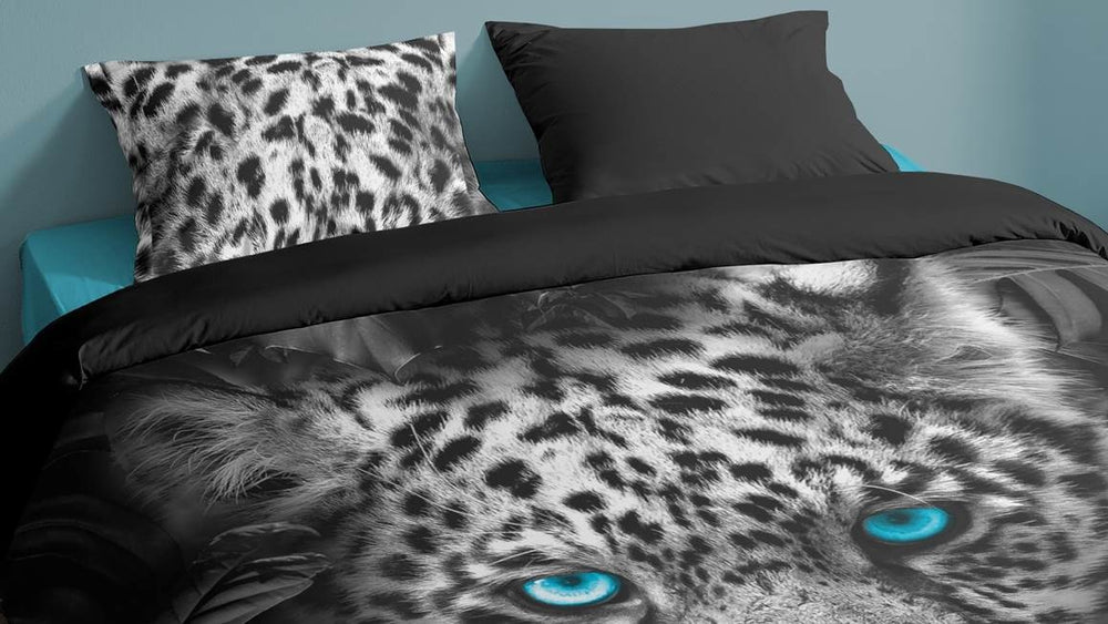Pure dekbedovertrek Panther blue eyes - microvezel