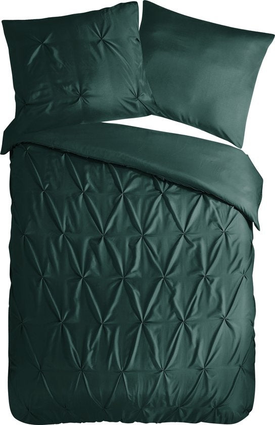 Pure dekbedovertrek Elegance - groen - microvezel